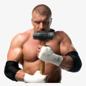 Triple H Png Photo - Triple H With Hammer, Transparent Png, Transparent PNG