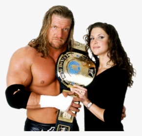 Triple H And Stephanie Mcmahon Wwe Champions, Wwe Wrestlers, - Wwe Triple H Champion, HD Png Download, Transparent PNG