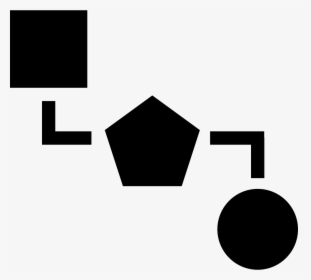 Blocks Scheme Of Three Black Geometric Shapes - Scheme Icon Png, Transparent Png, Transparent PNG