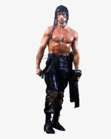 John Rambo Sylvester Stallone Rendered - Sylvester Stallone Cardboard Cutout, HD Png Download, Transparent PNG