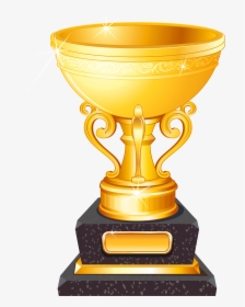 Trophy Golden Gold Cup Football Medal Clipart - Football Trophy Png, Transparent Png, Transparent PNG