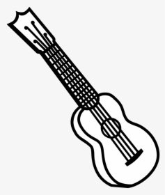 Ukulele Clipart Black And White - Black And White Clipart Of String Instruments, HD Png Download, Transparent PNG
