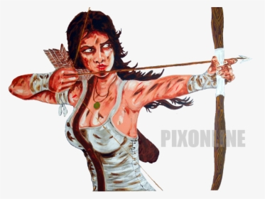 Transparent Lara Croft Png - Sword, Png Download, Transparent PNG