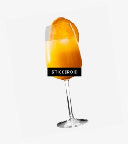 Orange Juice With Fruit Slice - Champagne Stemware, HD Png Download, Transparent PNG