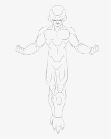 19 Frieza Drawing Sketch Huge Freebie Download For - Golden Frieza Lineart, HD Png Download, Transparent PNG
