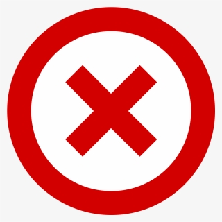 Icon Red Circle Cross Png, Transparent Png, Transparent PNG