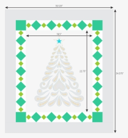 How To Make A Diamond Border For A Quilt • Meaning - Christmas Tree, HD Png Download, Transparent PNG