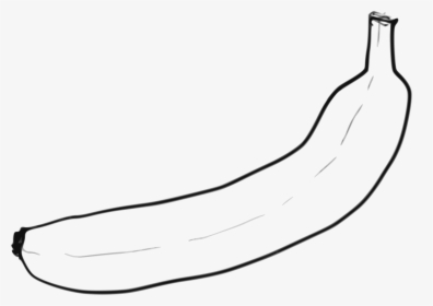 Banana Split Png Black And White - Line Art Banana Black And White, Transparent Png, Transparent PNG