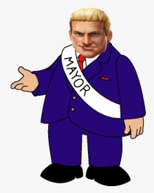 Dolph Ziggler On Twitter - Simpsons Mayor Quimby, HD Png Download, Transparent PNG
