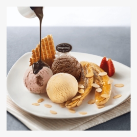 Banana Split Dine-in High Res Ndr - Haagen Dazs Ice Cream Menu, HD Png Download, Transparent PNG