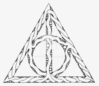Transparent Deathly Hallows Png - Drawing, Png Download, Transparent PNG