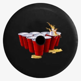 Jeep Wrangler Jl Backup Camera Day Beer Pong Red Cups - Circle, HD Png Download, Transparent PNG
