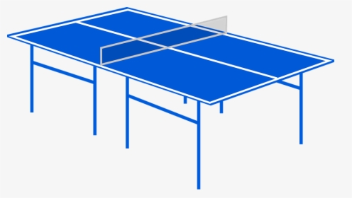 Ping-pong Table Tennis Playing Field Blue Sports - Ping Pong Table Clipart, HD Png Download, Transparent PNG