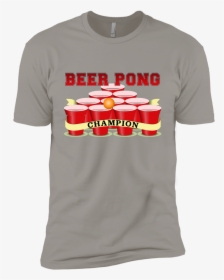 Beer Pong Champion Premium Short Sleeve T-shirt - Active Shirt, HD Png Download, Transparent PNG