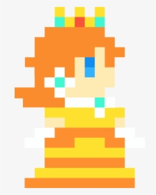 Princess Daisy Super Mario Maker , Png Download - Super Mario Maker 8 Bit Peach, Transparent Png, Transparent PNG