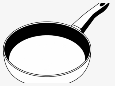 Free Frying Pan Clipart, Download Free Clip Art - Pan Clipart Black And White, HD Png Download, Transparent PNG