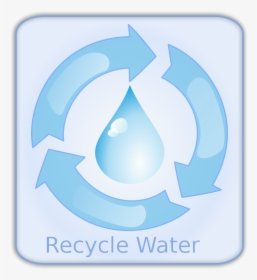 Water Recycle Icon Png , Transparent Cartoons - Recycled Water Clip Art, Png Download, Transparent PNG