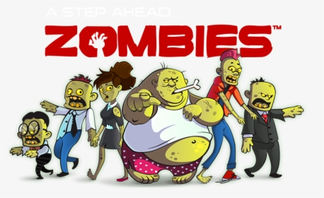 A Step Ahead - Cartoon A Group Of Zombie, HD Png Download, Transparent PNG