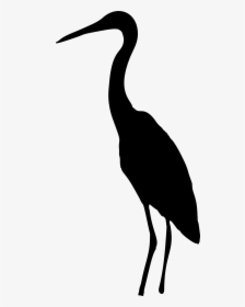 Clipart Heron Silhouette Clip Art For Canned Food Drive - Crane Bird Silhouette Png, Transparent Png, Transparent PNG