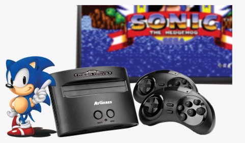 Sega Megadrive Wireless Console - Sonic The Hedgehog, HD Png Download, Transparent PNG