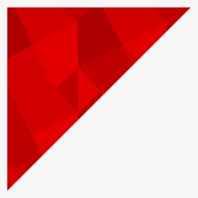 Transparent Red Pattern Png - Red Color Corner Triangle, Png Download, Transparent PNG