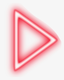 Red Neon Triangle Png , Png Download - Red Neon Triangle Png, Transparent Png, Transparent PNG