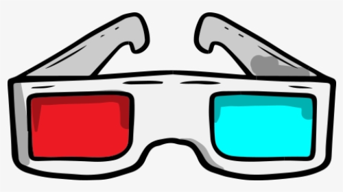 Glasses 3d Film Cartoon - 3d Glasses Png Cartoon, Transparent Png, Transparent PNG
