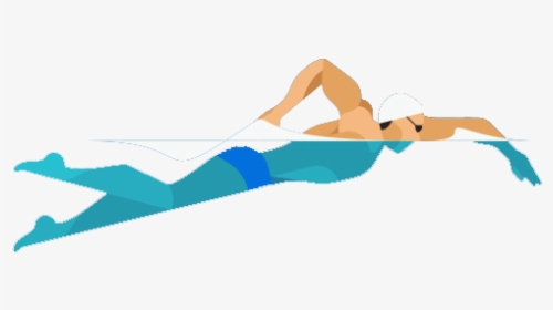 Flat Swimming People Png Download - Pilates, Transparent Png, Transparent PNG