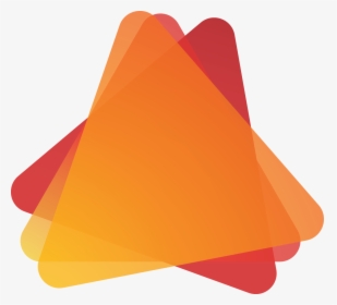 Yellow Red Round Triangle Shape Banner , Png Download - Banner Shapes Png, Transparent Png, Transparent PNG