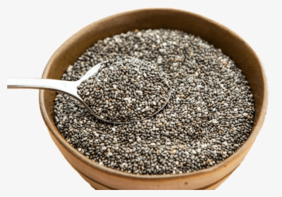 Bowl Of Chia Seeds - Chia Seeds, HD Png Download, Transparent PNG
