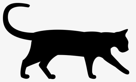 Cat Silhouette Pictures At - Ombre De Chat Dessin, HD Png Download, Transparent PNG
