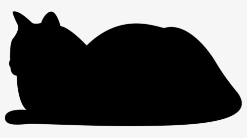 Resting Cat Silhouette, HD Png Download, Transparent PNG