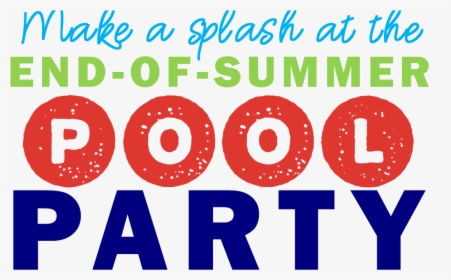 Pool Party Text Sq - Circle, HD Png Download, Transparent PNG