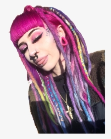 #piaisevil #piakaz #plasticpia #dreadlocks #rainbow - Pia Kaz, HD Png Download, Transparent PNG