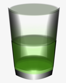 Green Water Clip Arts - Green Glass Of Water, HD Png Download, Transparent PNG