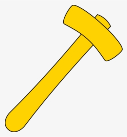 Transparent Hammer Vector Png - Hammer Yellow, Png Download, Transparent PNG