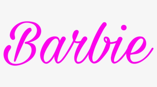 #barbie #logo #matel #sticker #barbieworld #pink #aesthetic - Calligraphy, HD Png Download, Transparent PNG