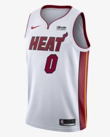 Goran Dragic Nike Miami Heat Association White Swingman - White Miami Heat Jerseys, HD Png Download, Transparent PNG
