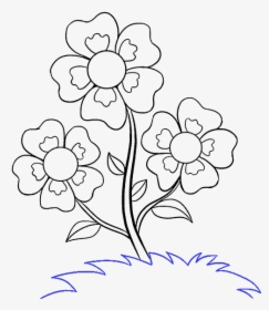 How To Draw Cartoon Flowers - Small Drawings Of Flowers, HD Png Download, Transparent PNG