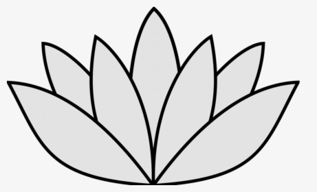 Elegant Image Of Easy To Draw Flowers Easy Drawings - Simple Lily Pad Drawing, HD Png Download, Transparent PNG