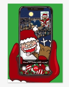 Hong Kong Christmas Card Santa Facetime - Cartoon, HD Png Download, Transparent PNG