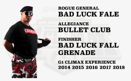 Bad Luck Fale Njpw, HD Png Download, Transparent PNG