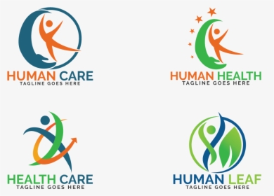 Abstract Human Health Care Logo Set - Human Health Care Logo, HD Png Download, Transparent PNG