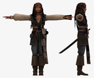Transparent Jack Sparrow Png - Jack Sparrow Kingdom Hearts, Png Download, Transparent PNG