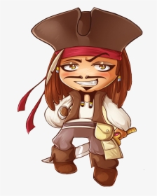 Jack Sparrow Chibi , Png Download - Captain Jack Sparrow Chibi, Transparent Png, Transparent PNG