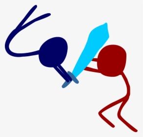 A Really Short Stick Figure Fight Animation By The - Stick Figure Fight Transparent, HD Png Download, Transparent PNG