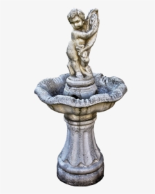 Manneken, Fountain, Sculpture, Cherub, Fish - Fountain Statue Png, Transparent Png, Transparent PNG