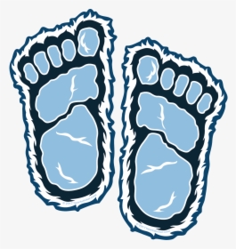 Footprints Clipart Yeti - Yeti Footprint Clipart, HD Png Download, Transparent PNG