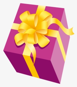 Free Download Of Gift Png Icon - Pink And Yellow Gift Box, Transparent Png, Transparent PNG