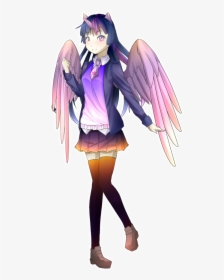 Shironeko-senpai, Clothes, Eared Humanization, Horned - Twilight Sparkle Human Anime, HD Png Download, Transparent PNG
